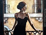 BRUNETTE AT THE BALCONY
